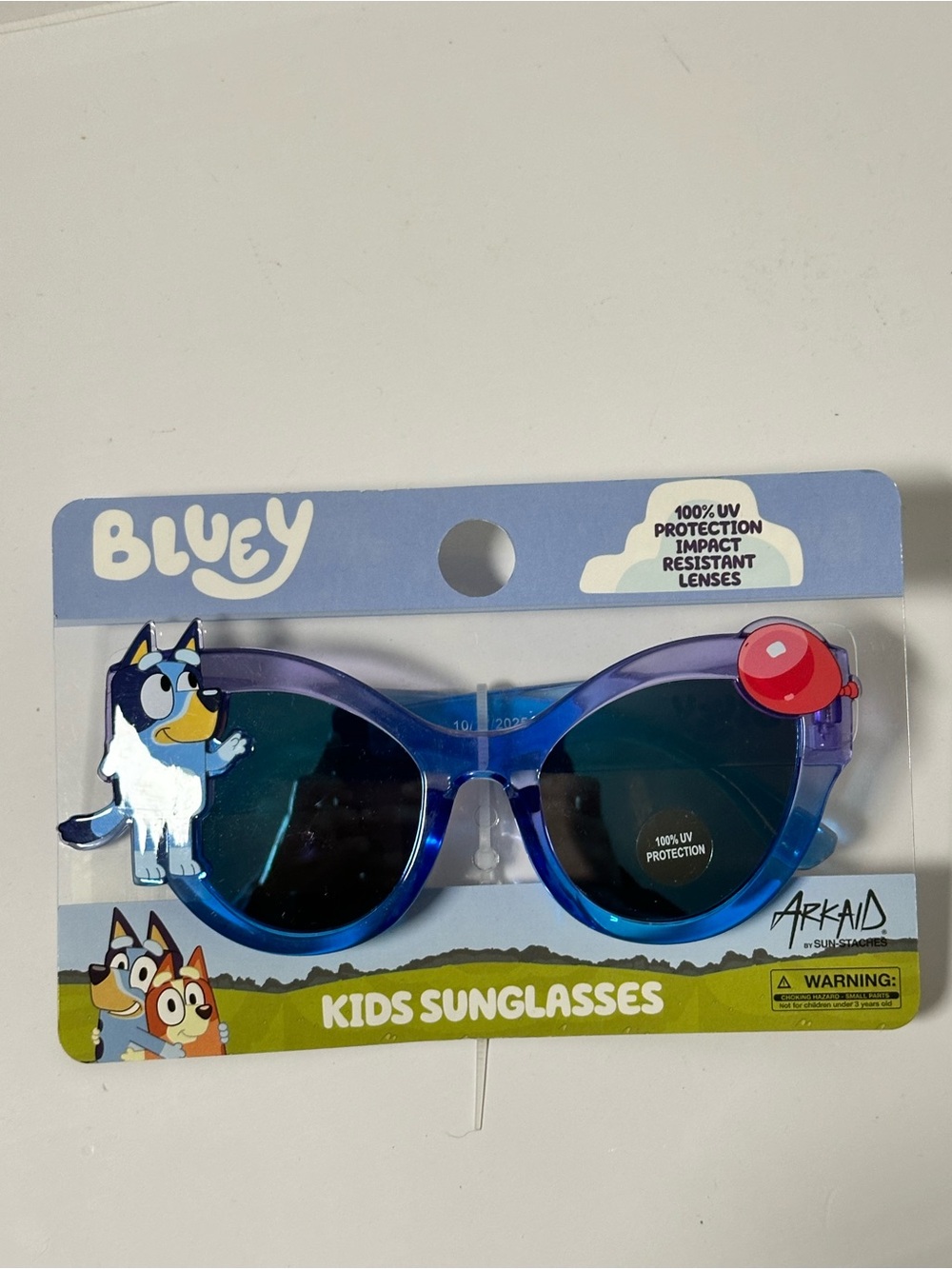 Bluey Kids Sunglasses with Purple-Blue Frame and UV Protection